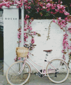 Pink Bicycle Diamond Painting