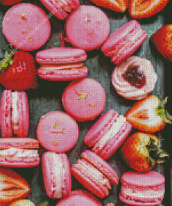 Pink Macarons Diamond Painting