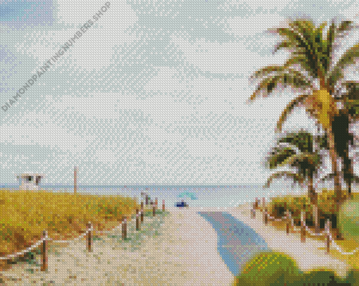 Pompano Beach View Diamond Painting