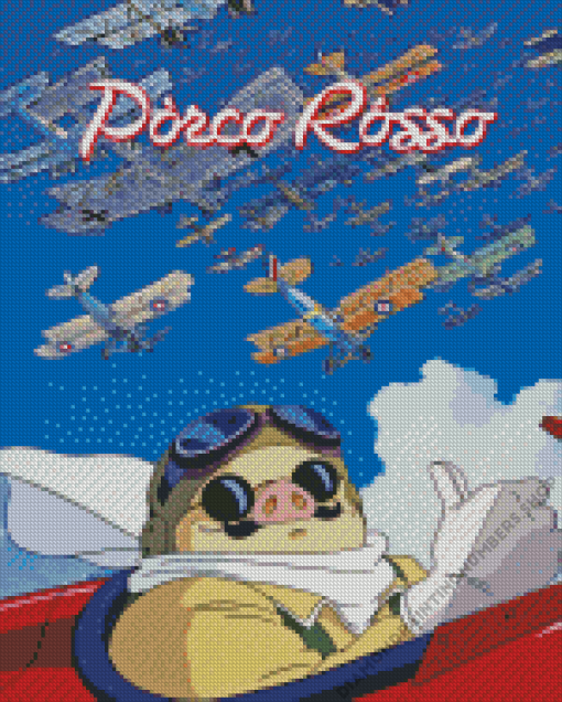 Porco Rosso Diamond Painting