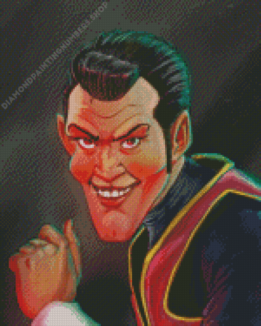 Robbie Rotten Superhero Diamond Painting