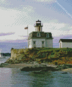 Rose Island Lighthouse Narragansett Diamond Painting