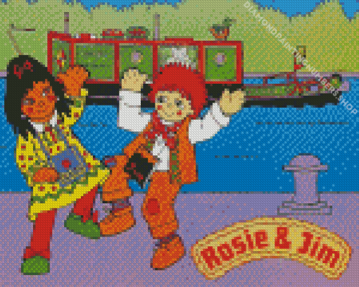 Rosie And Jim Diamond Painting