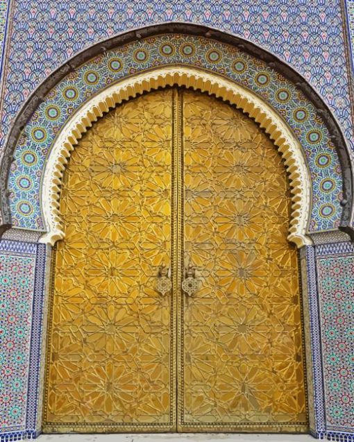 Royal Palace Fez Door Diamond Painting