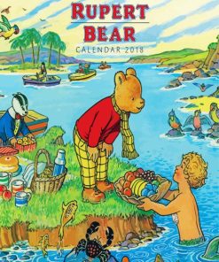 Rupert Bear Cartoon Diamond Painting