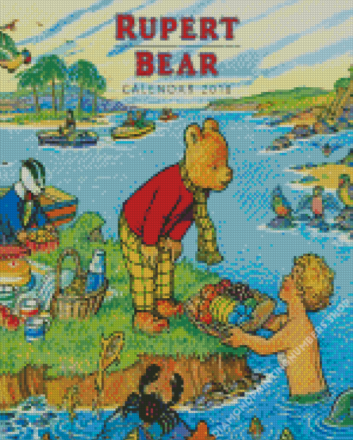 Rupert Bear Cartoon Diamond Painting