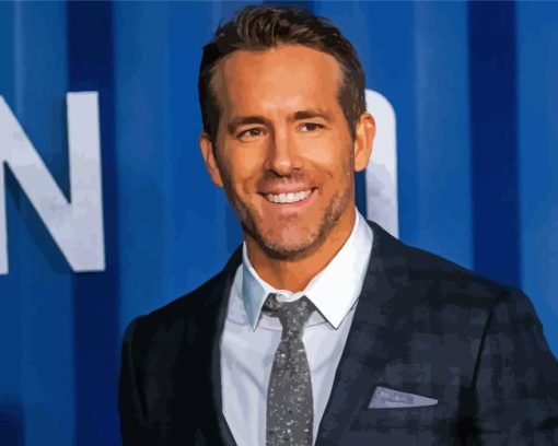 Ryan Reynolds Actor Diamond Painting