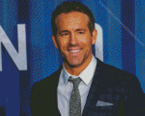 Ryan Reynolds Actor Diamond Painting