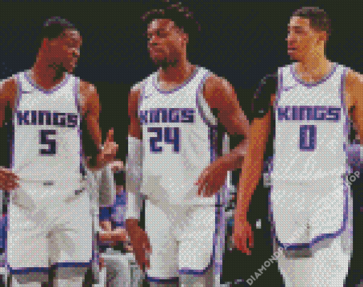 Sacramento Kings Basketballers Diamond Painting