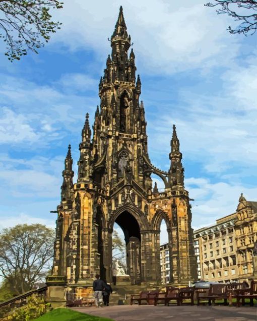 Scott Monument Diamond Painting