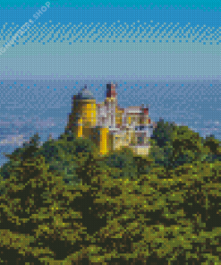 Sintra Mountains Pena National Palace Diamond Painting