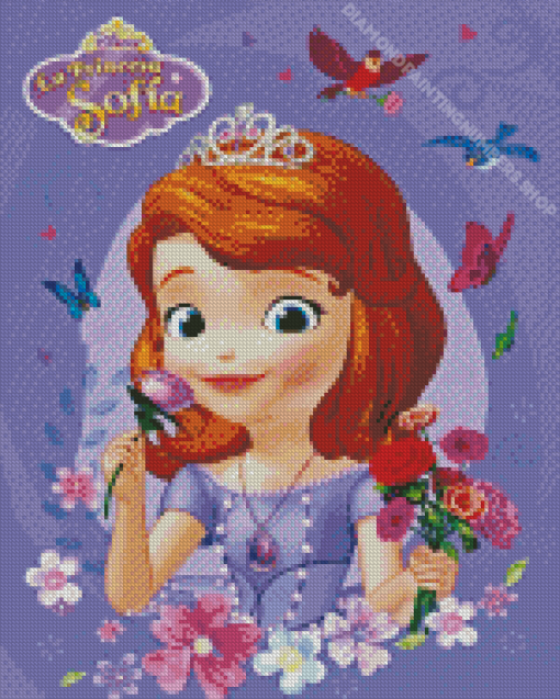 Sofia The First Disney Animated Serie Diamond Painting