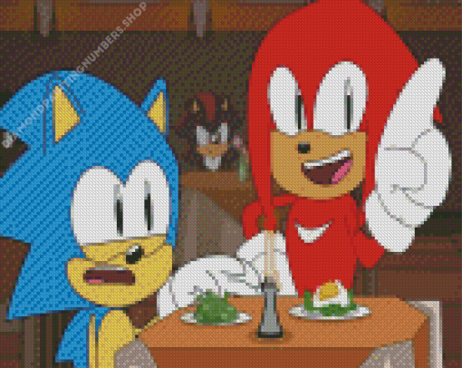 Sonic And Knuckles Game Diamond Painting