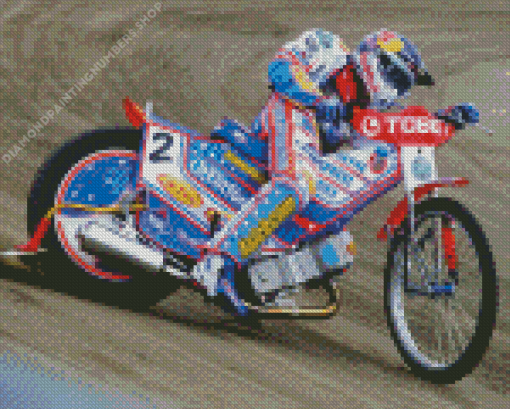 Speedway Motorcycle Diamond Painting