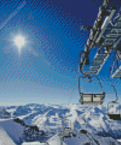 Stubai Glacier Telepherique Austria Diamond Painting