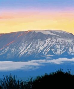 Sunrise Mount Kilimanjaro Tanzania Diamond Painting