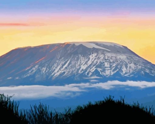 Sunrise Mount Kilimanjaro Tanzania Diamond Painting