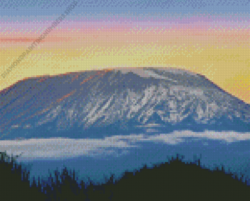 Sunrise Mount Kilimanjaro Tanzania Diamond Painting