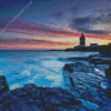 Sunset Hook Lighthouse Diamond Painting