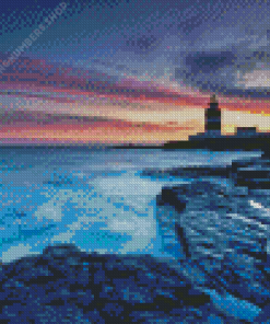 Sunset Hook Lighthouse Diamond Painting