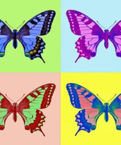 Swallowtail Butterfly Pop Art Diamond Painting