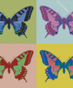 Swallowtail Butterfly Pop Art Diamond Painting