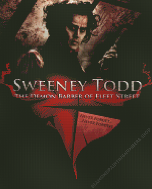 Sweeney Todd Movie Poster Diamond Painting