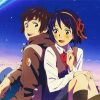 Taki And Mitsuha Your Name Anime Diamond Painting