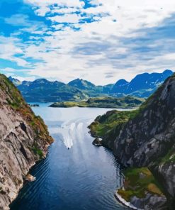 The Norwegian Fjords Trollfjord Diamond Painting