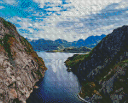 The Norwegian Fjords Trollfjord Diamond Painting