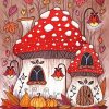 Toadstool Cottage Diamond Painting