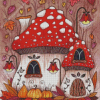 Toadstool Cottage Diamond Painting