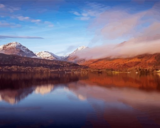 Trossachs Landscape Diamond Painting