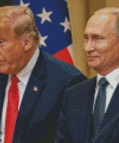 Trump and Putin Diamond Painting