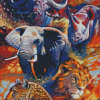 Wild Big Five Diamond Painting