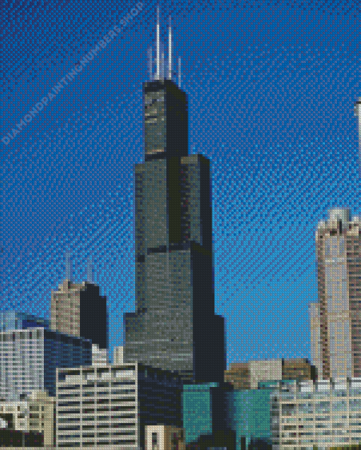 Willis Tower Diamond Painting