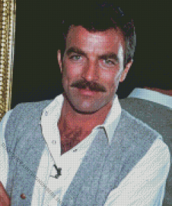 Young Actor Tom Selleck Diamond Painting