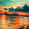 Abstract Sunset Manila Bay Diamond Painting