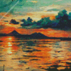 Abstract Sunset Manila Bay Diamond Painting