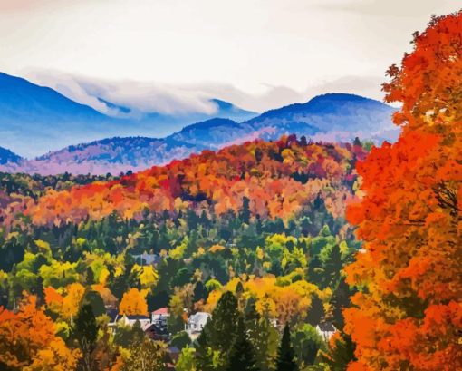 Adirondack Mounntains Diamond Painting