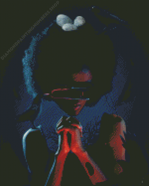 Afro Girl And Crows Diamond Painting