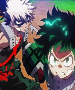 Bakugo And Deku Diamond Painting