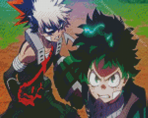 Bakugo And Deku Diamond Painting