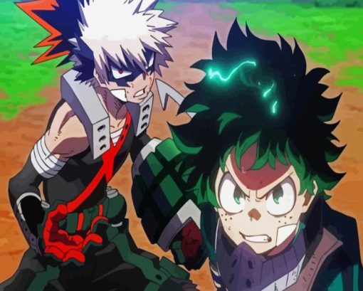 Bakugo And Deku Diamond Painting