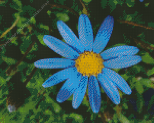 Beautiful Blue Daisy Diamond Painting