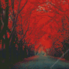 Beautiful Red Forest Diamond Painting