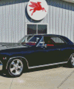 Black 1966 Chevrolet Chevelle Diamond Painting