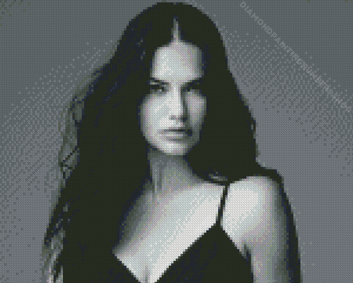 Black And White Adriana Lima Diamond Painting