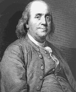 Black And White Benjamin Franklin Diamond Painting