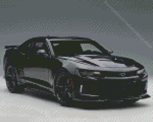 Black Chevy Camaro Diamond Painting